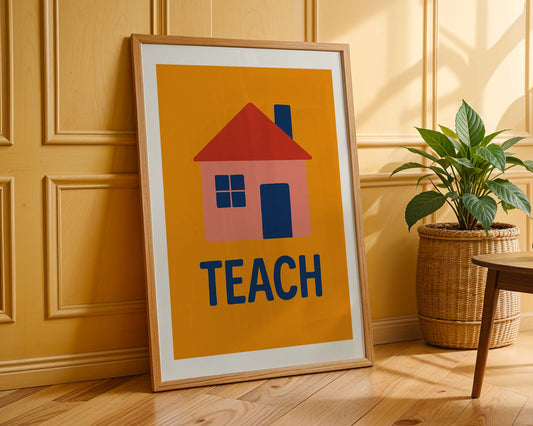 Teach / House Gaeilge Nursery Print