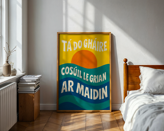 Tá do gháire cosúil le grian ar maidin /Your smile is like the morning sun
